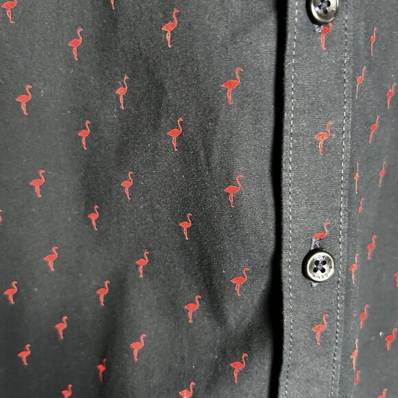 Denim & Flower Ricky Singh Mens Size Medium Short‎ Sleeve Button-up Shirt - Picture 3 of 4